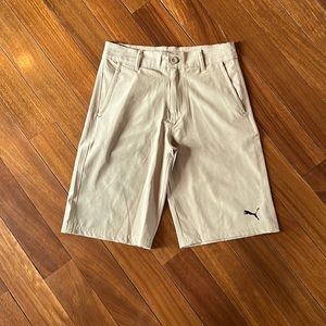 PUMA golf shorts, boys size 12. Excellent condition.  Worn one time. Khaki color